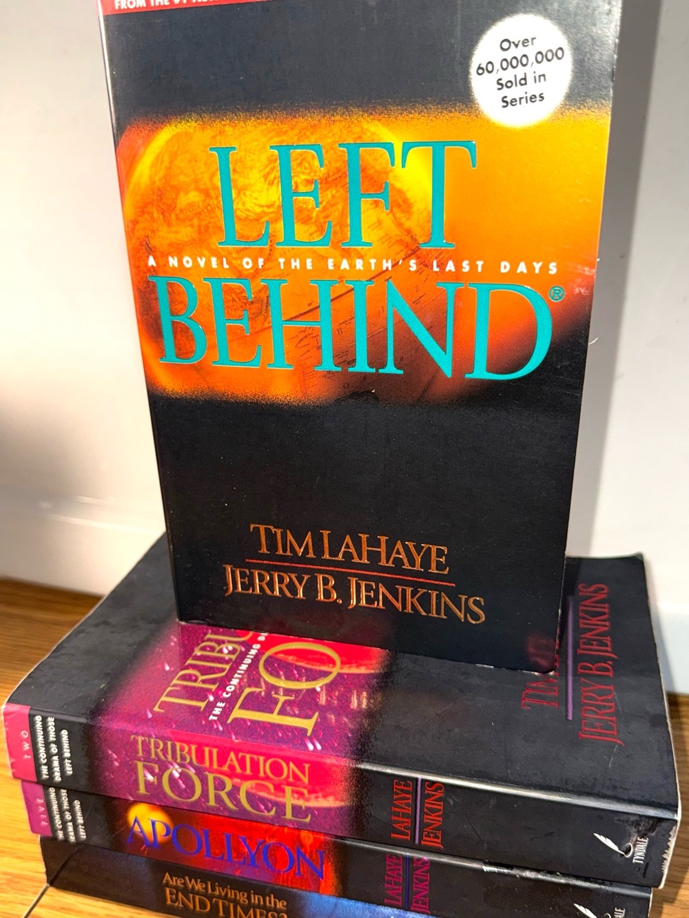 Left behind book lot